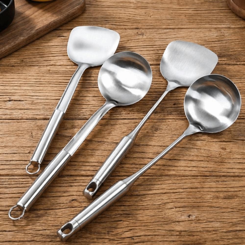 Rustproof Kitchen Shovel Spoon Thickened Wok Spatula Spoon Cooking Shovel  Cooking