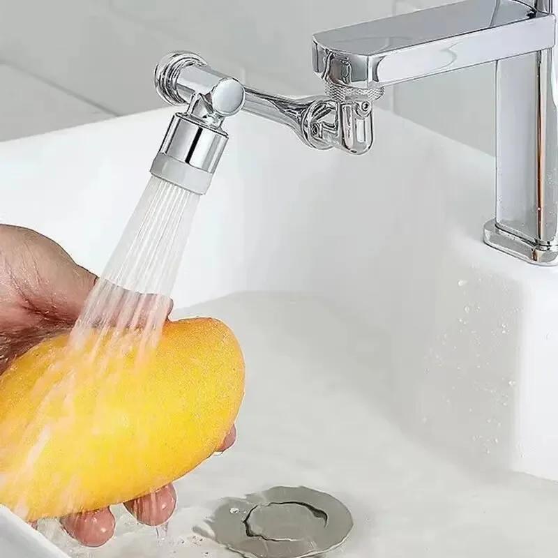 1080° Universal Rotation Faucet Sprayer Head Extender 22mm Adaptor Washbasin Aerator Bubbler Nozzle Kitchen Tap