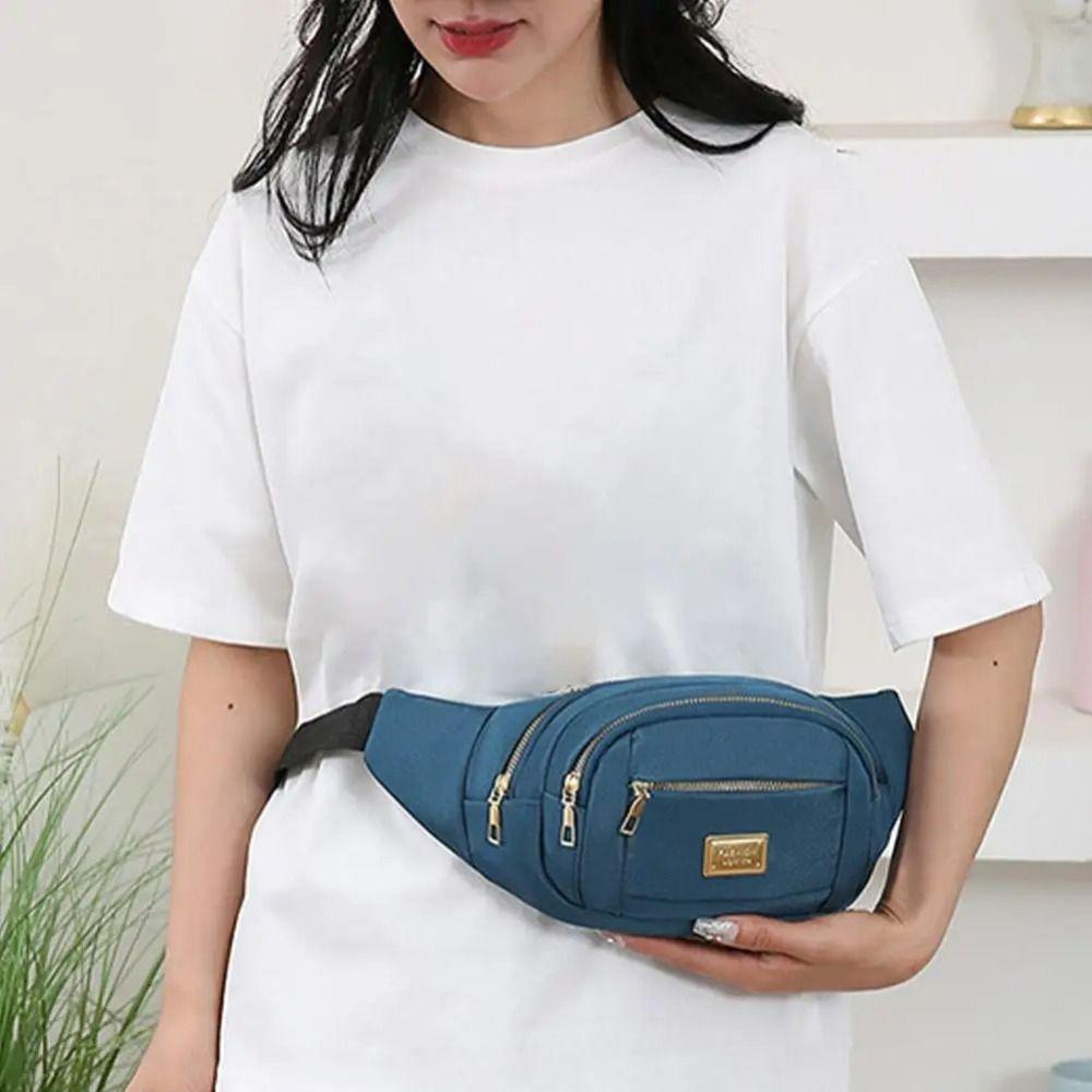 Waterproof Women's Fanny Pack Oxford Cloth Crossbody Chest Bag Fashion Single Shoulder Bag  Gift