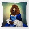 European Elegant Royal Beauty Poodle Beagle Dog Animals Painting Cushion Covers Victorian Cat Portrait Decorative Pillows