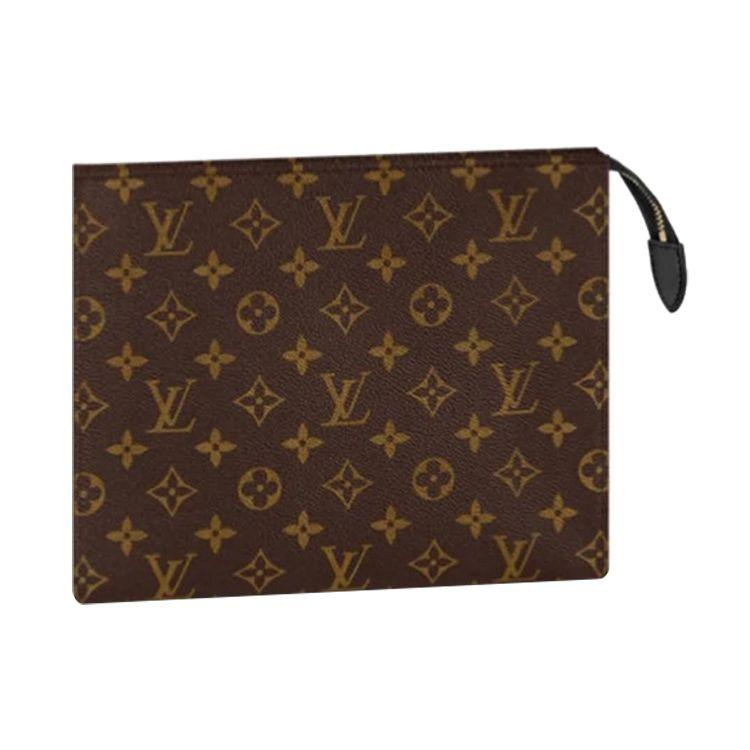 

Louis Vuitton Poche Toilette 26 Сумка для туалетних приналежностей Класичний дизайн Monogram Покритий канвас зі шкіряною обробкою Унісекс Сумка для туалетних приналежностей Коричневий M46037 Basic Set (Bag+Dust Bag)
