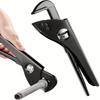 3pcs Plumbing Pliers Wrench,7/10/12inch Adjustable Water Pipe Plier Multi Functional Quick Water Pipe Wrench