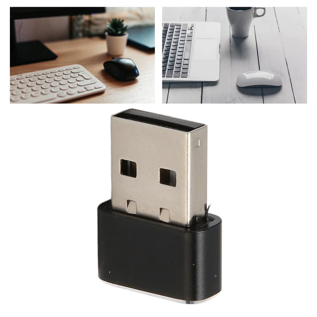 USB Mouse Mover Tiny Undetectable with Separate Mode On Off Buttons Supports 3 Tracks Plug and Play Keeps PC Laptop Awake