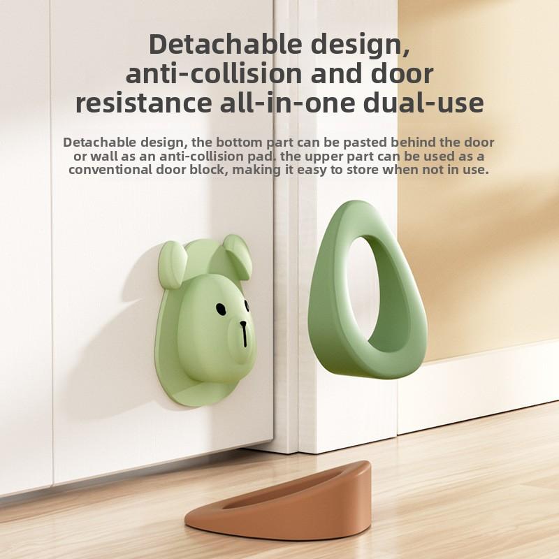 1PCS Silicone Door Stopper Windproof Door Stopper Anti-collision Door Blocker Door Card Fixed Door Plug Door Stopper Door Stopper