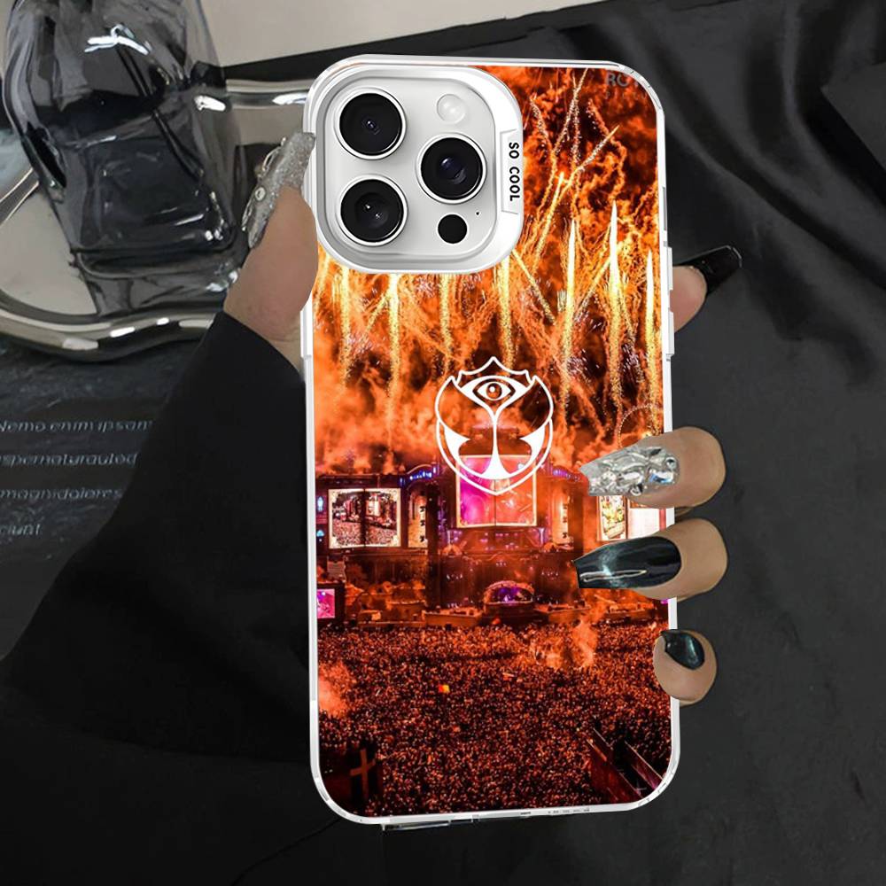 T-tomorrowland Logo Phone Case For iPhone 16 15 14 13 12 11 Pro Max 17 Plus Colorful Cover