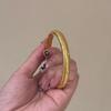 Light Luxury Exquisite inlay diamonds wire drawing bangles Vintage Palace Style Bracelet for women Wedding High Quality