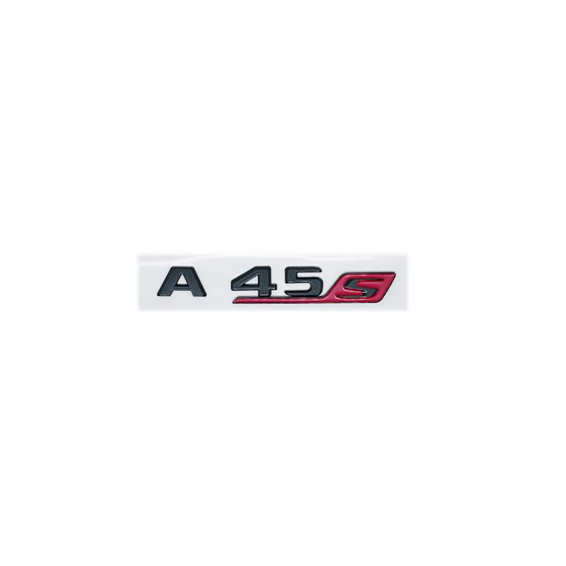 

3D Black Chrome ABS Emblem Badge for Mercedes-Benz AMG A35S A45S A43S - Side Trunk Sticker Fit W176 W177 Accessories