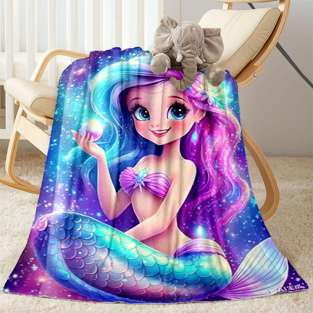 1pc Underwater Paradise Starfish Blanket Comfortable Soft Lightweight All Season Multi Purpose Blanket Travel Camping Picnics Sofa Office Bed Living