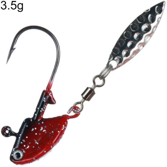 MUQZI Sports Accessory Stainless Steel Luminous Fishing Lures Bait Tackle Tools with Rotating Sequins