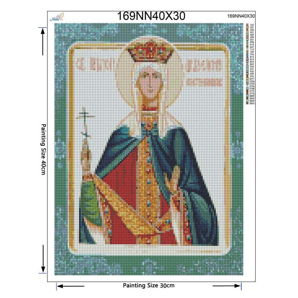 5D Diy Diament Malarstwo Okrągły Diament Religia Zdjęcia dżetów Cross Stitch Home Decor