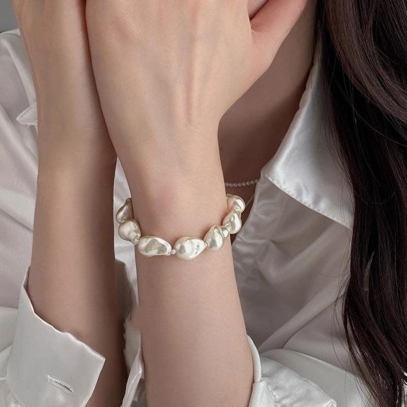 Bracciale di Perle della Famiglia Shi - Una Catena Anti-Perdita di Lusso Unica, Economica, con Chiusura Magnetica e Lavorazione a Mano con Perline Intricate