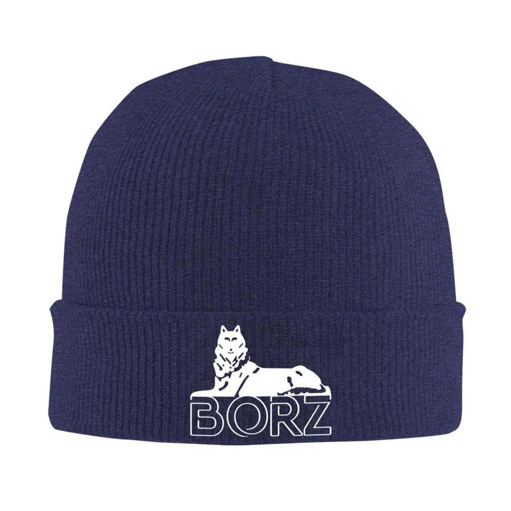 CHECHEN BORZ White Bonnet Hats Beanie Hats Custom Knitting Hat Autumn Winter Vintage Men Women Hippie Elastic Caps