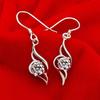 Tianyu Rotating Crystal Ribbon Angel Wings Earrings