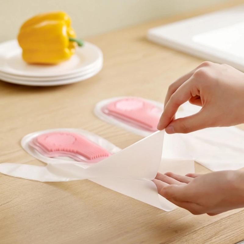 All-in-One Kitchen Cleaning Gloves, Waterproof Dishwashing Gloves with Non-Slip Brush
