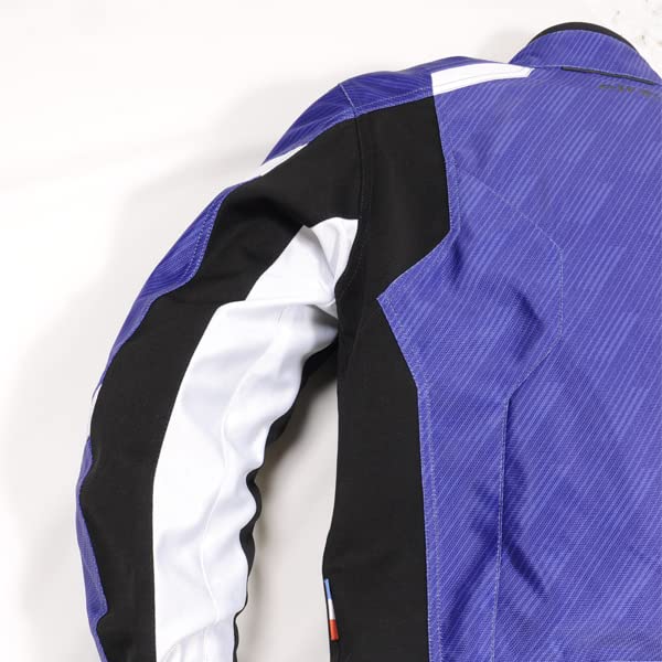 Elf Motorcycle Jacket, Sfida Jacket, White & Black, Size M, EJ-S113