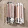 Transparent Wall-Mounted Hand Sanitizer Dispenser 500ML Large Capacity Non-Drip Soap Holder for Home Bathroom