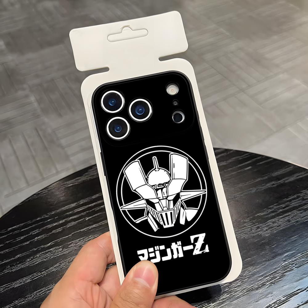 Manga Mazinger Z Anime Phone Case For IPhone 17 Air 16 E Pro Max 15 14 13 Mini 12 Pro 11 Max Plus Black Soft Shell