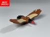 Non-Toxic 4Pcs Moc Bricks Animal Bird Eagle Model City Educational Assembled Building Blocks Children Gift Plastic Toys