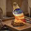 Bald Eagle Table Lamp, Resin American Eagle Night Light, Red White Blue Patriotic Independence Day Bedside Lamp for Bedroom, Living Room, Nightstand,