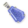 Natural Purple Tanzanite CERTIFIED 40 Ct Sterling Silver Fancy Gems Pendant AI-117-NS