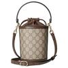 Gucci Ophidia Logo Classic Canvas And Leather Bucket Bag Women Handbags Beige Dark-Brown 838462-FAE0O-9869