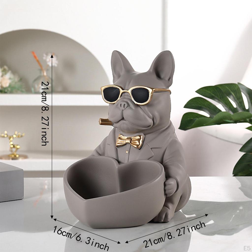 Figurine Key Holder Bowl for Tabletop Use 6.3x8.3x8.3inch Storage Solution