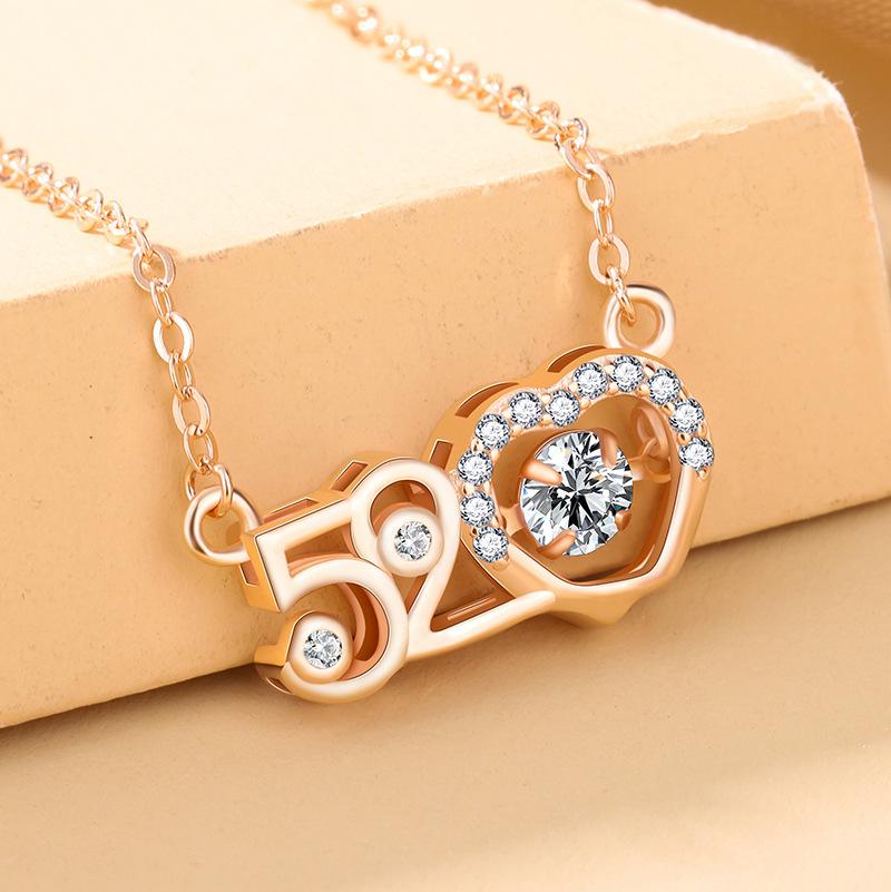 Agile Necklace for Women, Simple Beating Heart Pendant, Collarbone Chain, Neck Chain