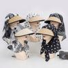 Polka Dots Beach Sun Hat UV Protection Bucket Hat Trendy Women's Headscarf Hat  Summer Outdoor