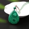 Natural peacock stone, button, no event pendant, cloud necklace, pendant, DIY accessories, accessories, vintage sweater chain