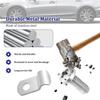 12PCS Brake Line Clamp with 12PCS Screw Set,Stainless Steel 1/4" Brake Line Clips for Prision Brake Line Fixation and Protection,Universal Car