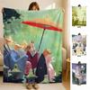 anime NBook Friends NNatsume Throw Soft Flannel Blanket for Bed Bedroom Sofa Picnic Throw Skinfriendly Breathable Gift Cover