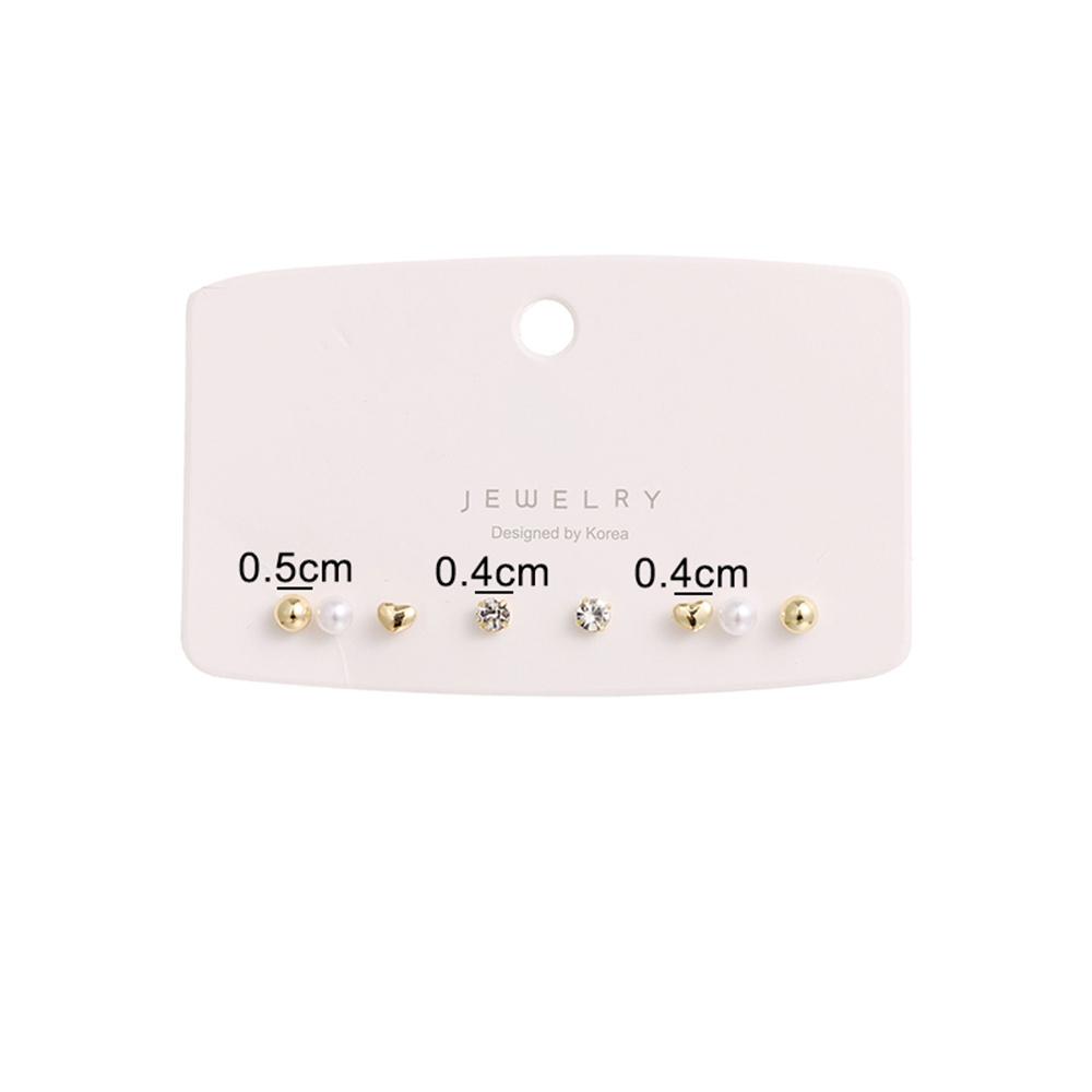 Fashion Cute Love Heart Stud Earrings Simple Small Hoop Earrings for Women