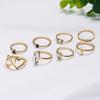 Fashion Zircon Ring, Bohemian Love Lightning 8-Piece Set Ring For Women