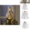 Shimmering 9.8in Led Tree Topper Angel Ornament Perfect For Any Tree