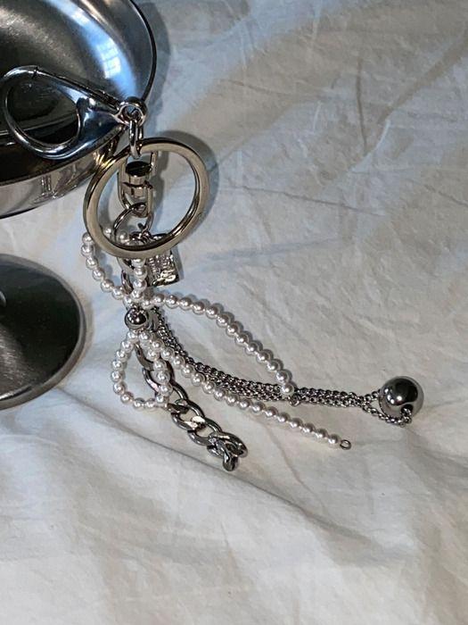 pearlymore romantic ribbon keychain