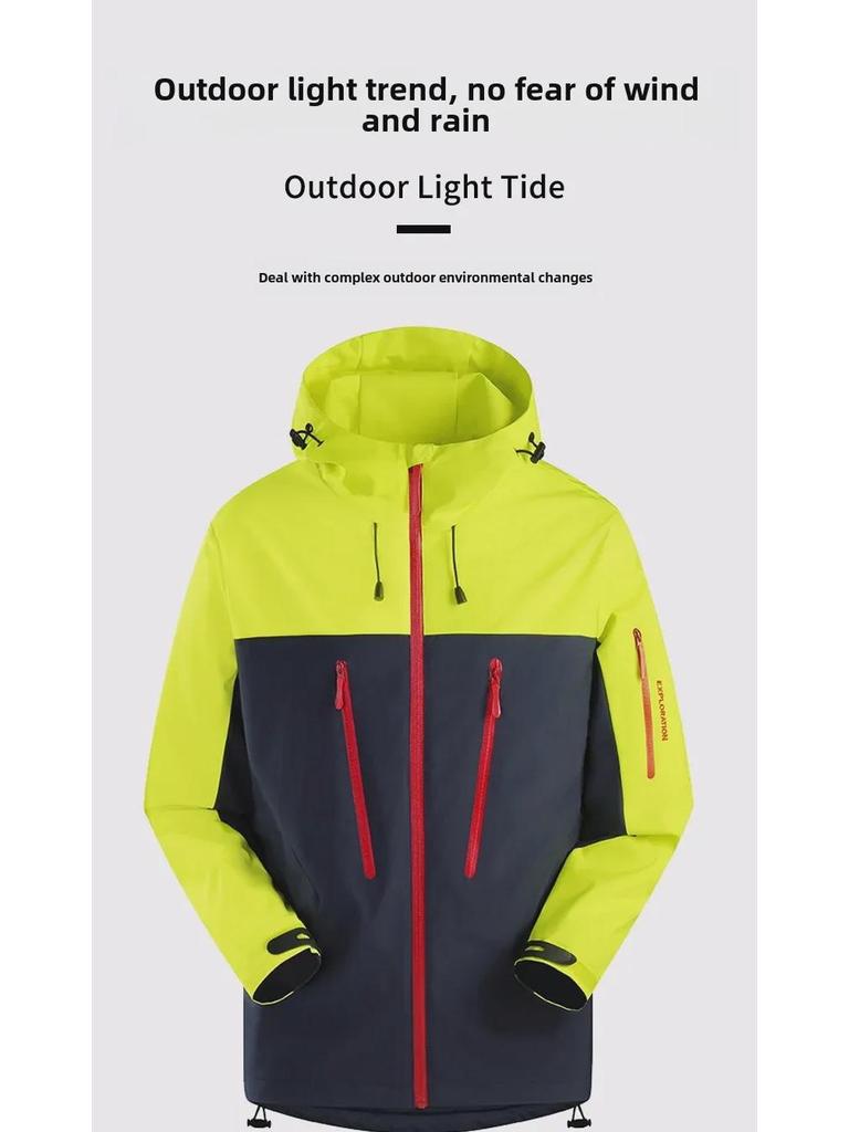 2024 Spring/Autumn Bird Family Matching Waterproof Jackets: Women's Pocket Pressed Jacket & Men's Coat