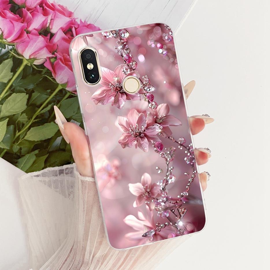 For Xiaomi Redmi Note 6 Pro Case Luxury Butterfly Tree Painted Cover Soft Silicone Case For Xiaomi Mi A2 Lite Redmi 6 Pro Fundas
