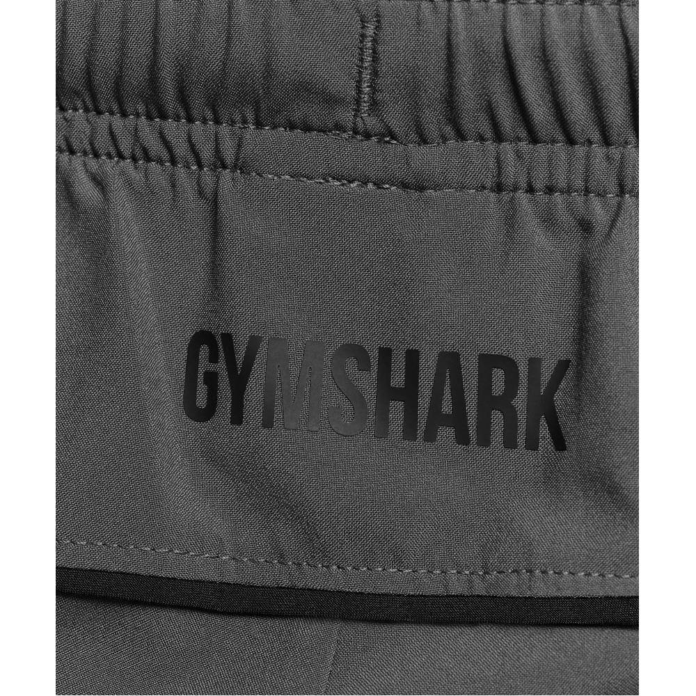 Gymshark Arrival Block 6  Shorts Dark Grey A3b9y Gb7h