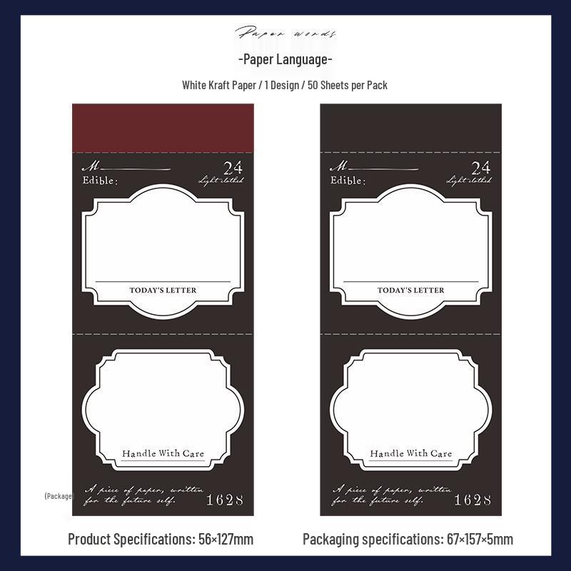 Beautiful Day Retro Black & White Headband Sticky Notes Book: 6 European Style Collage Designs.