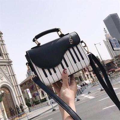 3 ألوان الطباعة البيانو حقائب النساء الكتف حقيبة كروسبودي بو حقائب اليد الجلدية