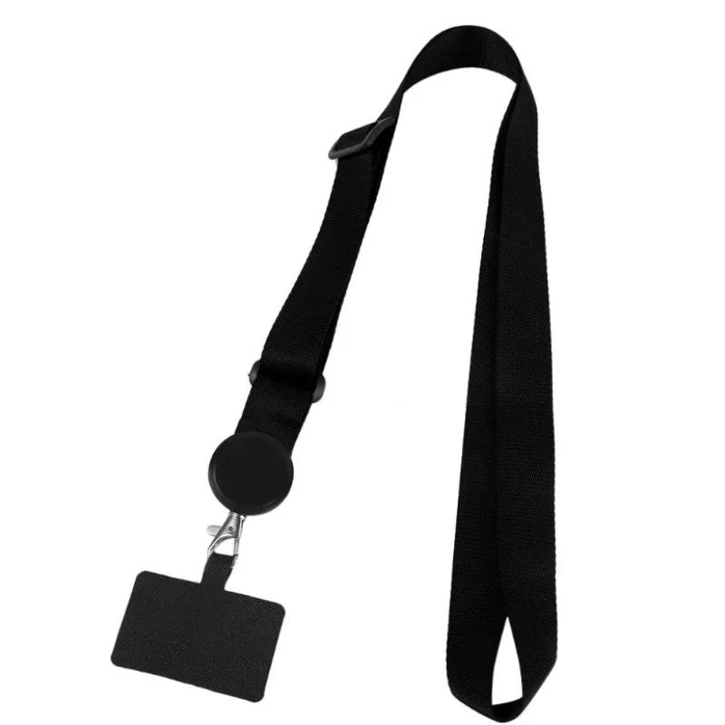 Longue Lanière de Téléphone Bandoulière Sangle de Cou Réglable Large Bandeau en Tissu Corde de Suspension Lanière de Téléphone Anti-Perte