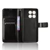 Flip Case for Xiaomi Poco F6 Pro, Crazy Horse Wallet, Black