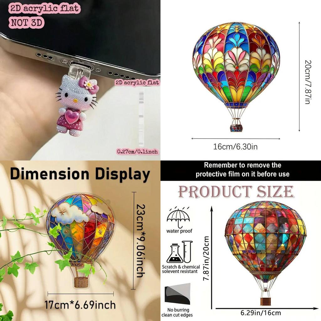 Heart Balloon Led Light With Acrylic Hanging Decor For Romantic Party Gifts