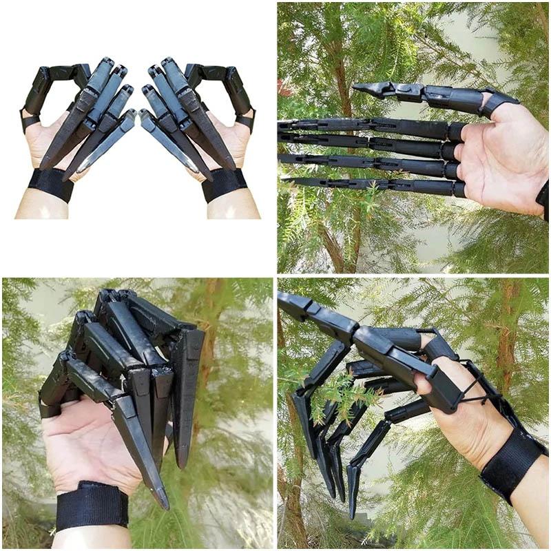 1 Paar Halloween Gelenkhandschuhe mit flexiblem Gelenk Halloween Party Kleid Cosplay Kostüm Requisiten