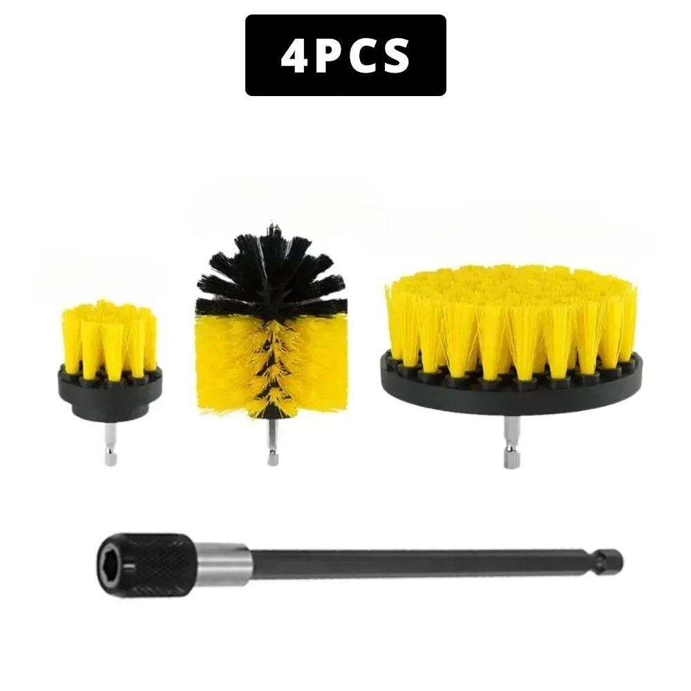 

Multifunctional Electric Scrubber Cleaning Kit - Yellow Black Stainless Steel Shaft for Household Auto Cleaning чёрный