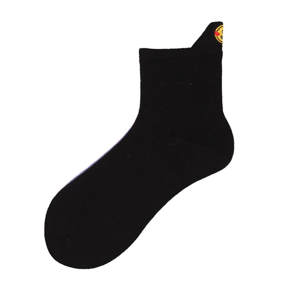 Socks Women's Autumn Lift Ear Mid-calf Socks Simple Embroidery Women's Socks Do Not Fall Off The Heel Anti-odour Sweat Boneless Socks