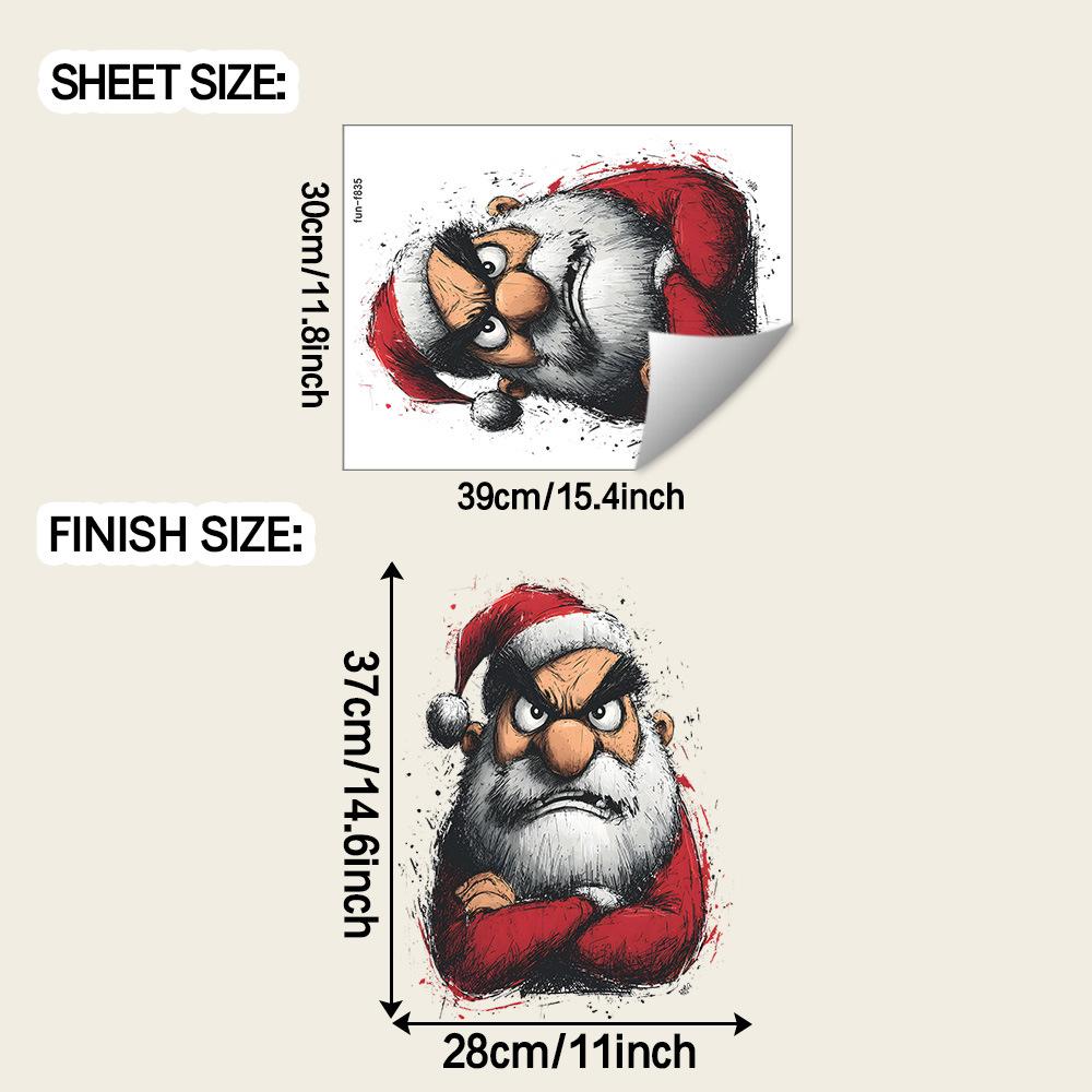 

Creative and Lively Santa Claus Bedroom, Living Room and Study Background Beautification Wall Stickers