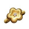 Semplici Anelli di Fiori Spazzolati Dignitosi per Donna Lusso Leggero Novità Anello di Fidanzamento Zircone Dignitoso Squisito di Alta Qualità