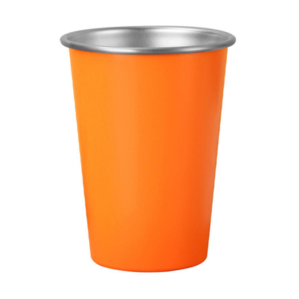 

304 Stainless Steel Beer Mug 480ml Portable Single Layer Rolled Edge Cold Drink Cup A