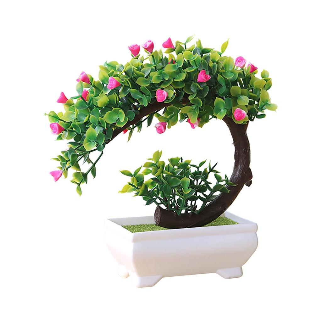 Simulation Green Plant Potted Ornaments Plant Combination Indoor Desktop Ornaments Simulation Artificial Flower Plant Bonsai